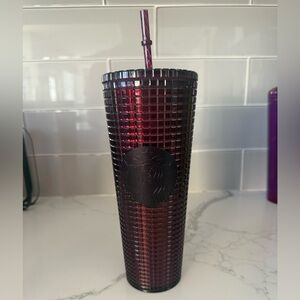 Starbucks Ruby Textured Tumbler with Straw